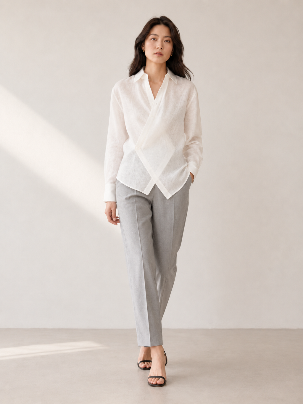 Linen Wrap Shirt