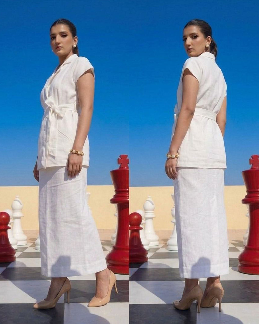 Ivory Linen Co-Ord Set