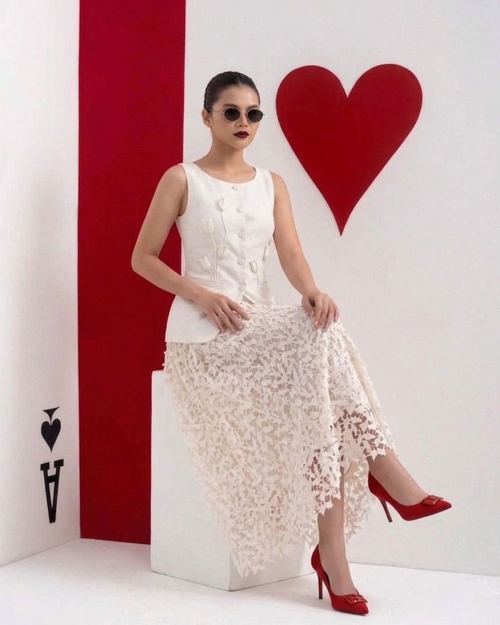 Ivory Royale Lace Ensemble