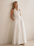The Riviera Linen Maxi Dress