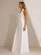 The Riviera Linen Maxi Dress