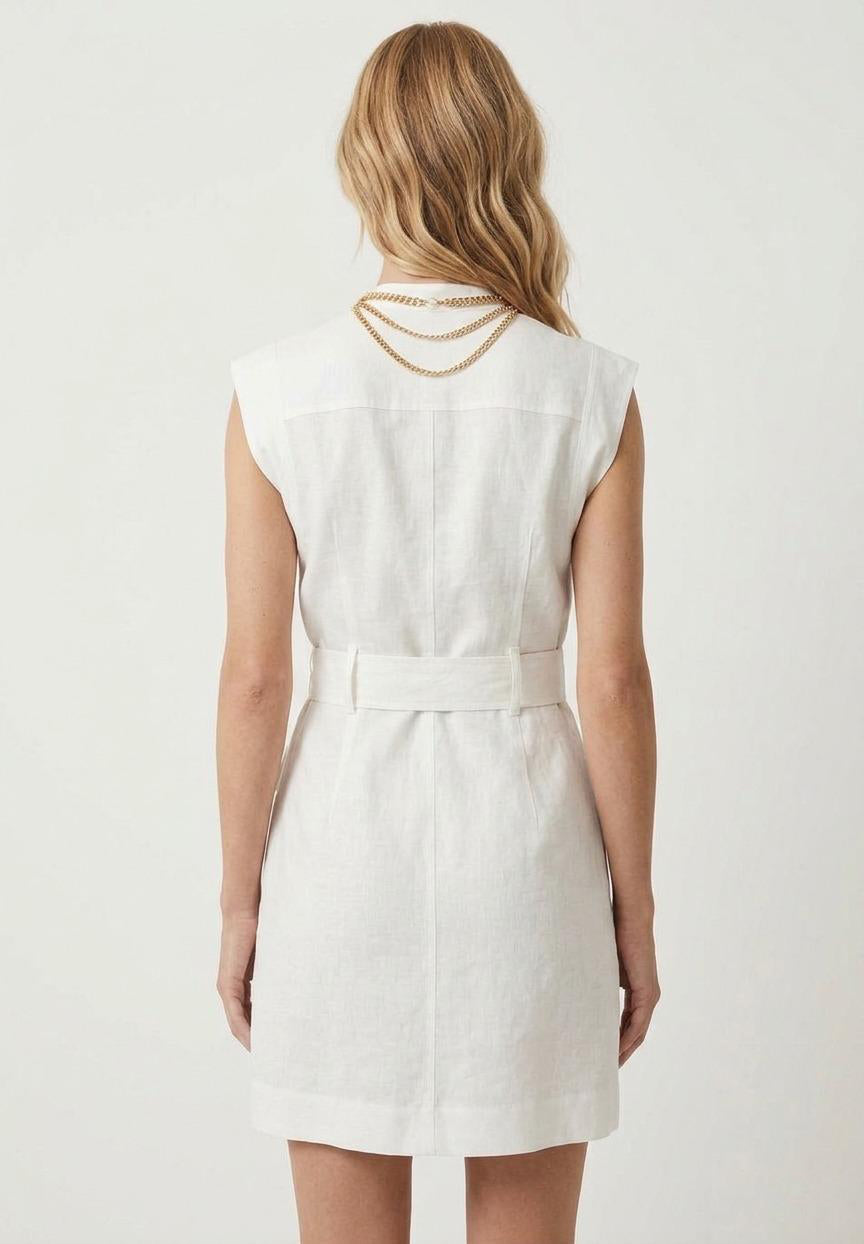Mini Shirt Dress – Ivory
