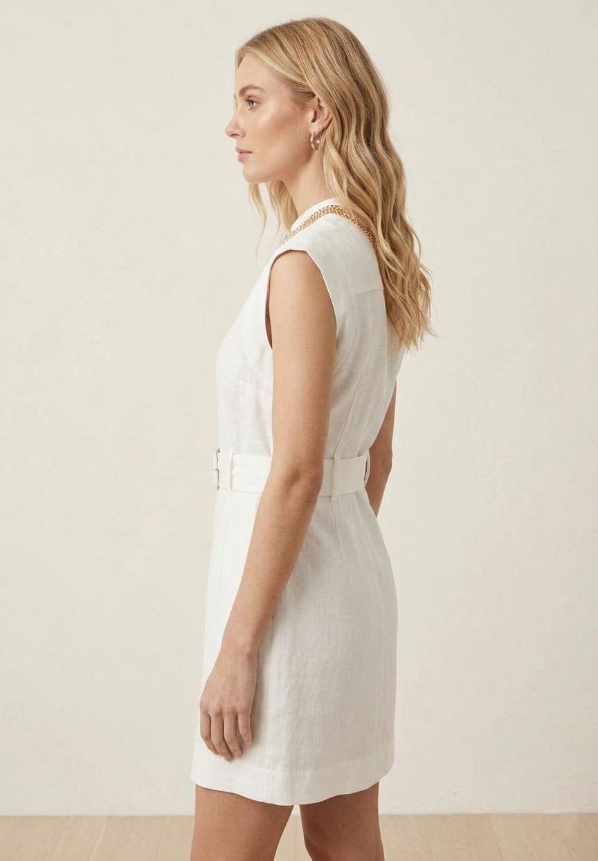 Mini Shirt Dress – Ivory