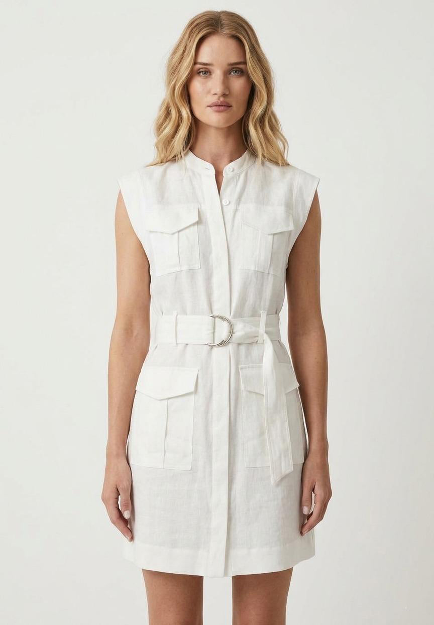 Mini Shirt Dress – Ivory